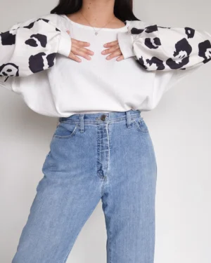 Blusa mangas estampadas